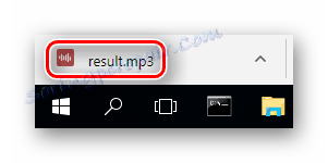 Preneseno zvočno datoteko na računalnik s spletne strani X-Minus