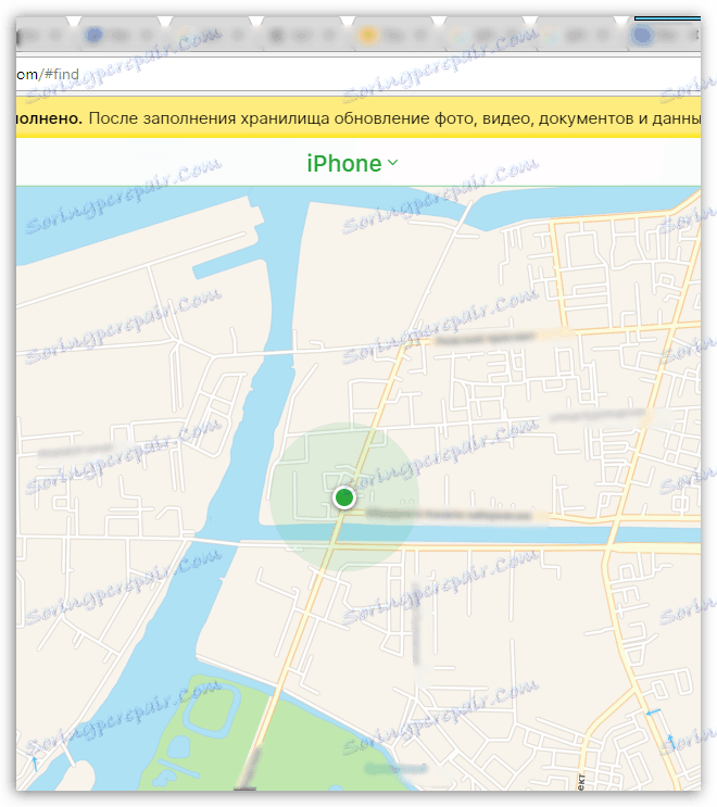 Prikazivanje iPhonea na karti
