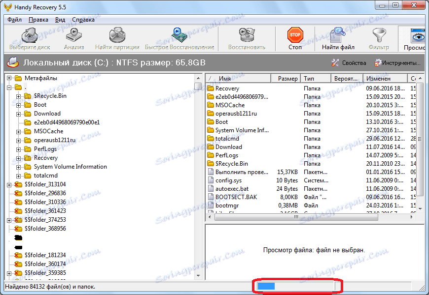 Analýza disku Pomocou programu Handy Recovery
