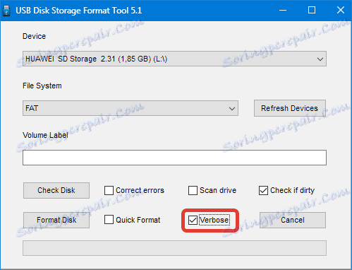 Nástroj na formátovanie diskov na ukladanie diskov USB s viacerými priechodmi