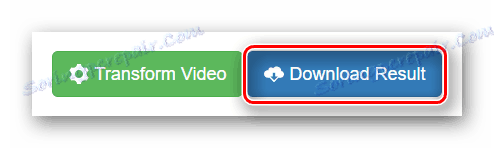 زر لتنزيل النتيجة النهائية على موقع Video Rotate