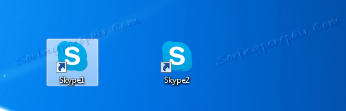 Dvě zkratky Skype