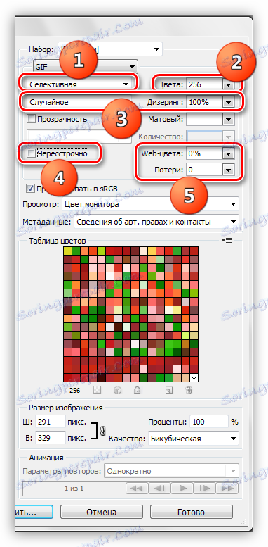 Nastavenie parametrov referenčného obrázka pri ukladaní hyfy vo Photoshope