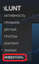 Pojdite na inventar Steam