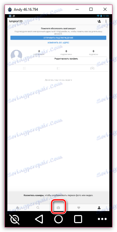 Začiatok publikovania fotografií v počítači Instagram