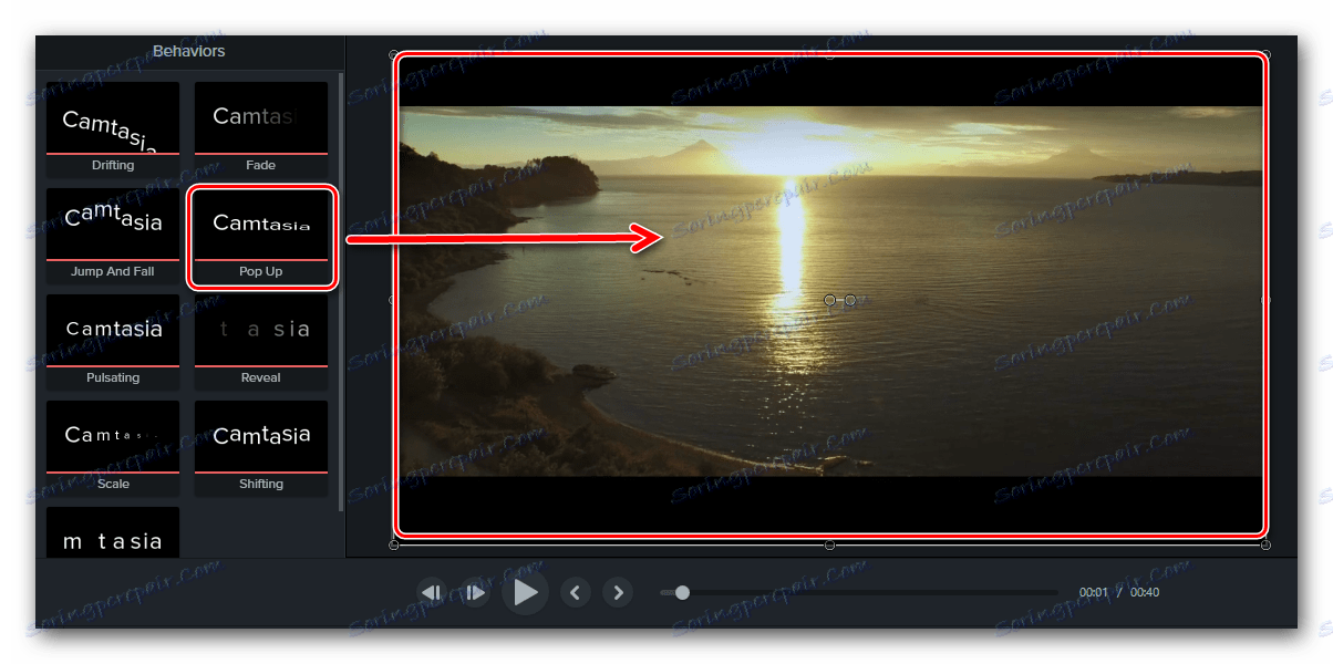 Povucimo učinak na sam video u Camtasia Studio