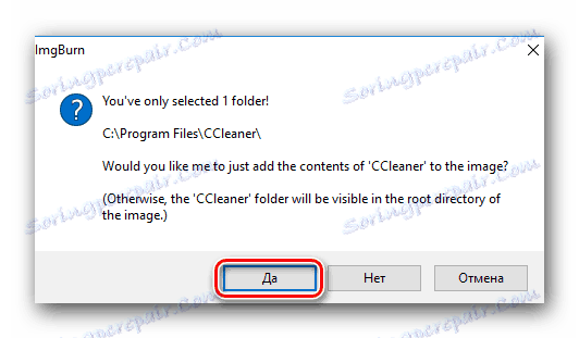 Souhlasíme s návrhem při psaní souborů na disk v programu ImgBurn