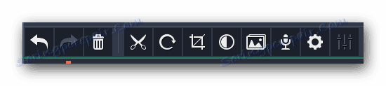 Дополнительная панель инструментов Movavi Video Editor