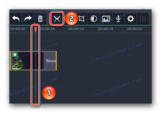 Разрезаем клип на части в Movavi Video Editor