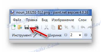 Запазване на изображение чрез работния панел на Paint.NET