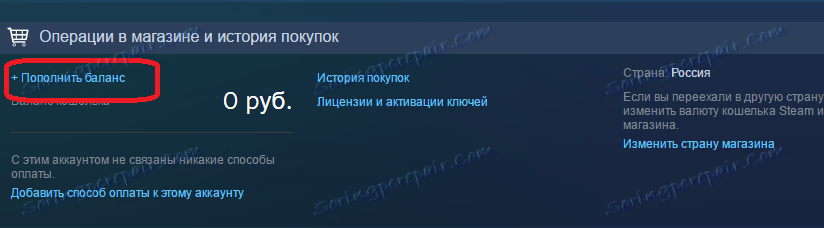 Страница са информацијама о налогу на Стеам-у