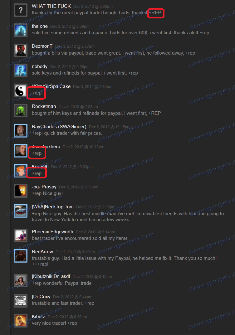 Марк репутације на зиду на Стеам-у