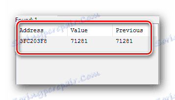 نتيجة البحث عن عنوان في CheatEngine