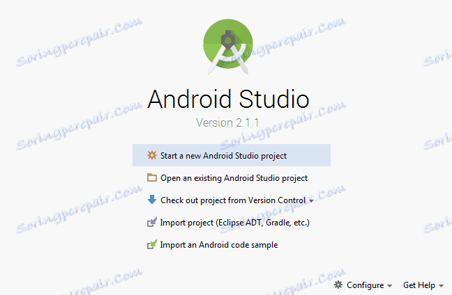 Ustvarjanje aplikacije v programu Android Studio