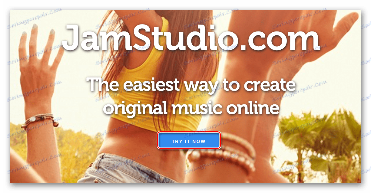 Začetek programa Jam Studio