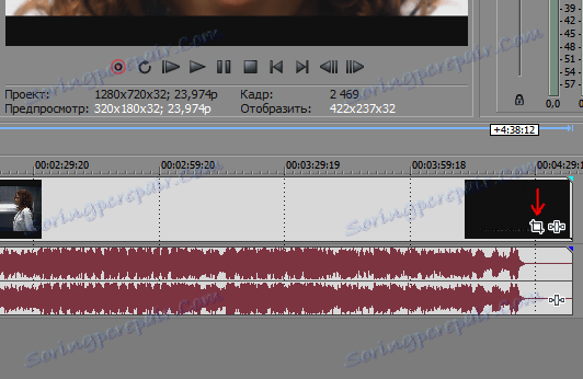 Presúvanie v službe Sony Vegas