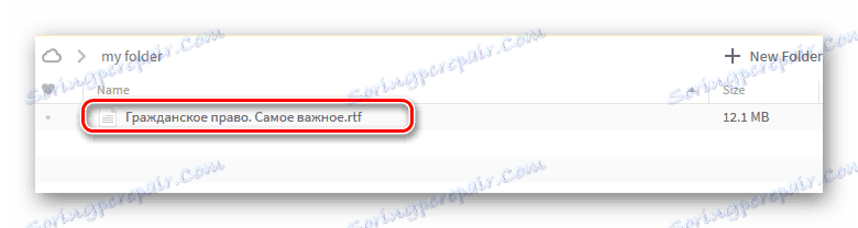 Качен в услугата Mega файл