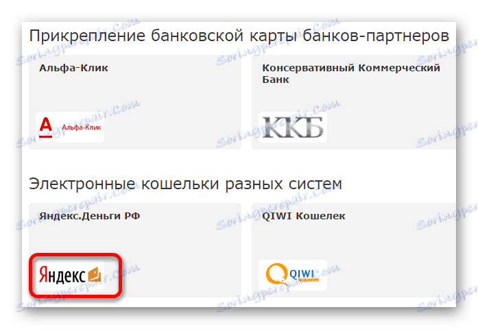прилог електронске новчанице Иандек