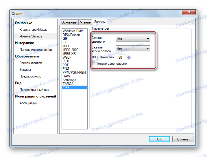 پارامترهای tiff در xview