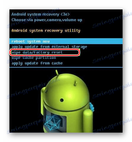 Prejdite na reset na systém Android