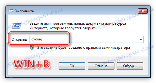 Wywołanie narzędzia diagnostycznego DirectX z menu Uruchom, aby wyświetlić właściwości karty graficznej w systemie Windows