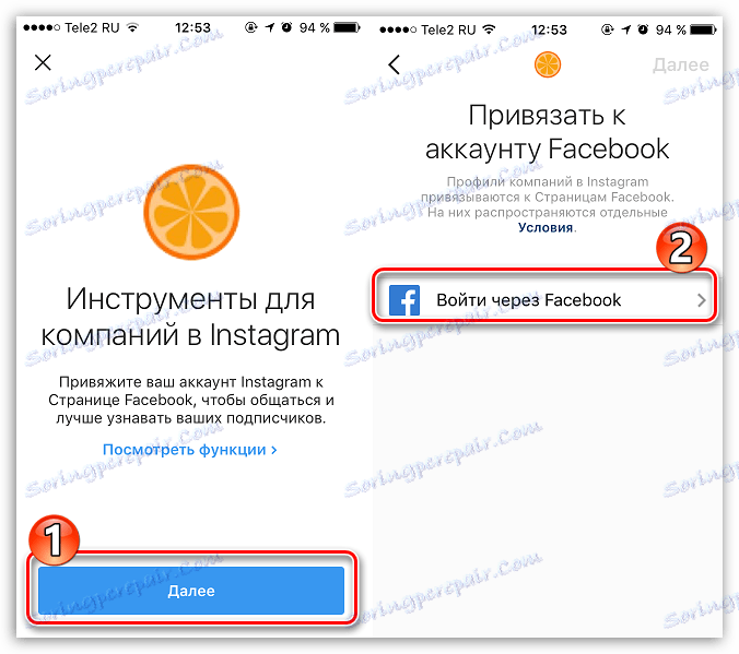 Znova autorizujte Facebook pre Instagram
