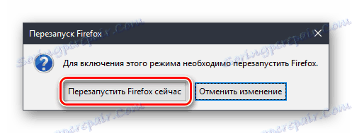 Reštartujte Mozillu Firefox
