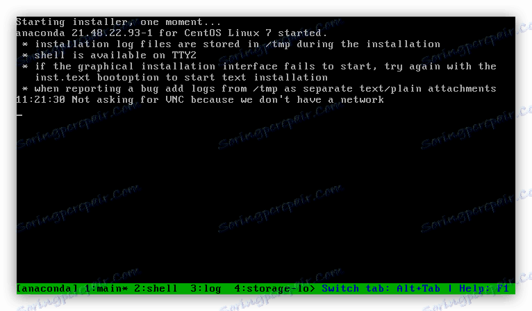 بدء المثبت عند تثبيت centos 7 من محرك أقراص USB محمول