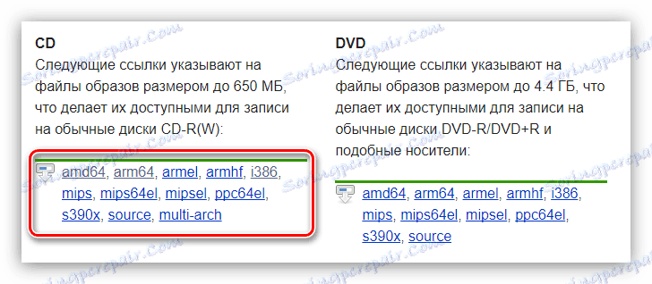изберете битовата дълбочина на дебиан 9 разпределение при зареждане на изображението