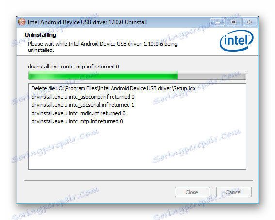 видалення драйверів intel android прогрес