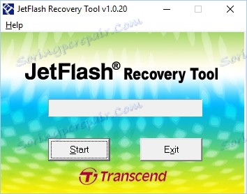 Зовнішній вигляд програми JetFlash Recovery Tool