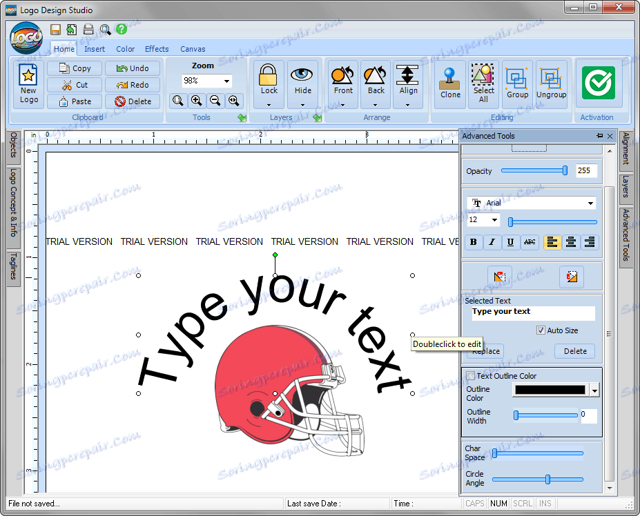 Pridávanie textu do Design Studio Studio
