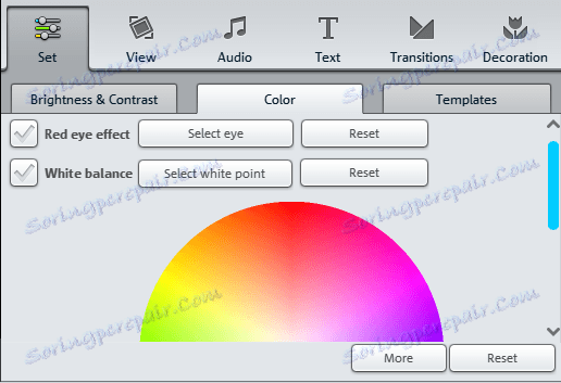 رنگ در Magix Photostory