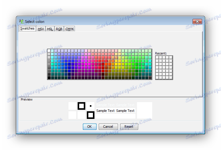 Wybór koloru MCreator