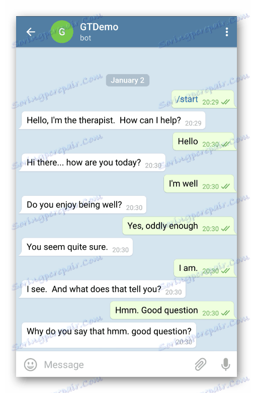 Rozhovor v telegramu