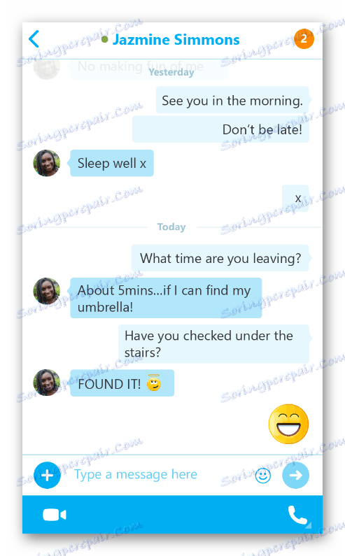 Rozhovor v programe Skype