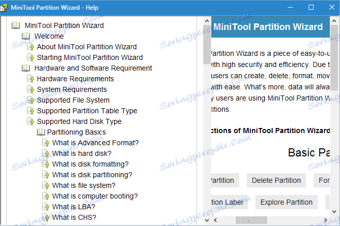 Nápověda a podpora průvodce MiniTool Partition Wizard