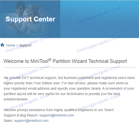 Nápověda a podpora průvodce MiniTool Partition (3)