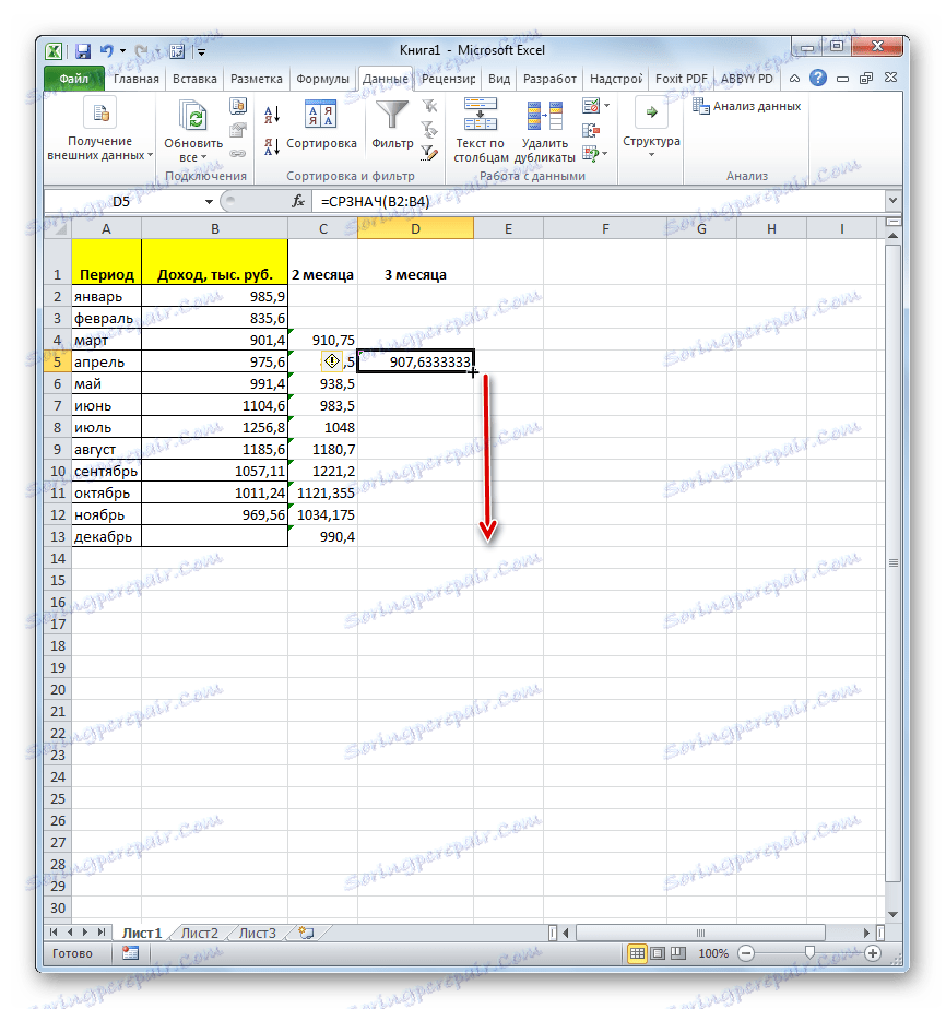 Uporaba polnila v Microsoft Excelu