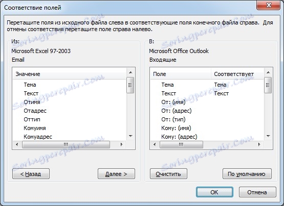 كيفية تكوين حقول Outlook 2010