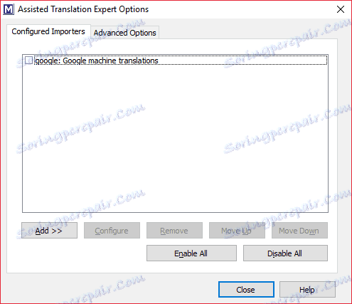 Підключення джерел перекладу в Multilizer