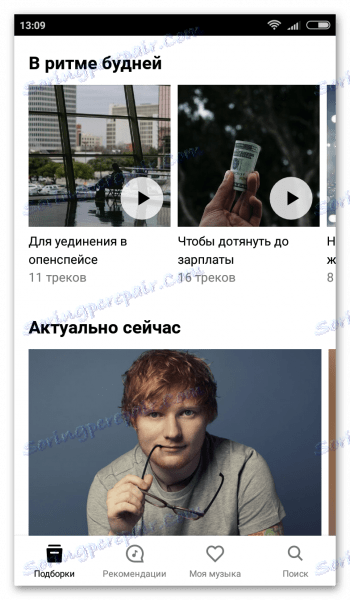 Yandex.Music na Androidu