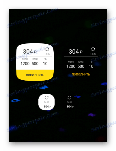 My Beeline за Android Widget Разни дизайн