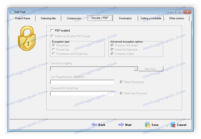 Povoliť šifrovanie ABC Backup Pro