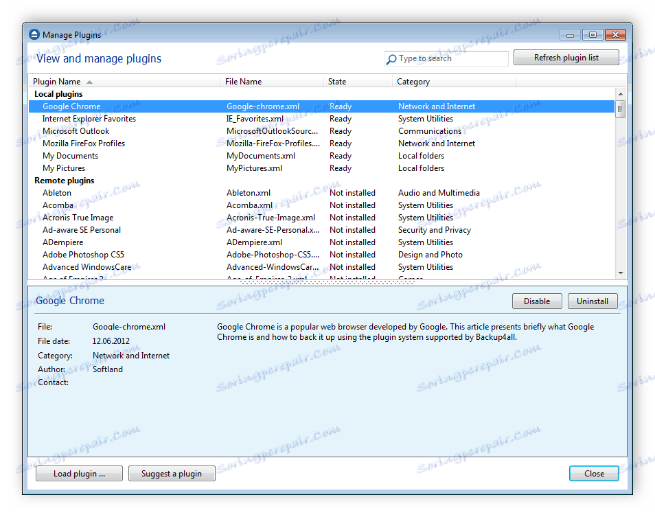 Бацкуп4алл Плугин Манагер