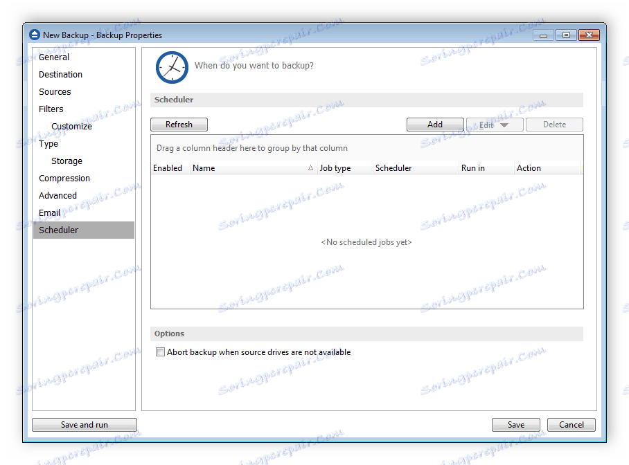 Покрените Бацкуп4алл Ацтион Планнер