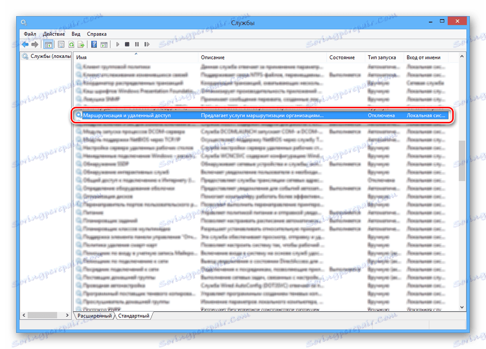 Vyhledání směrovacích služeb v operačním systému Windows