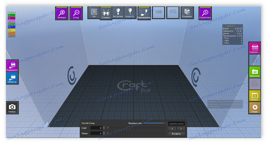 Okno podpory CraftWare