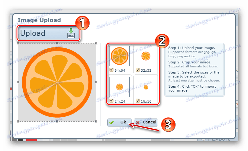 تحضير صورة قبل التحويل إلى Favicon.ico باستخدام خدمة X-Icon Editor