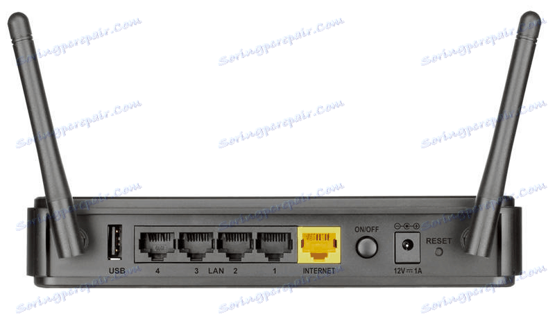 اللوحة الخلفية للموجه D-Link DIR-620